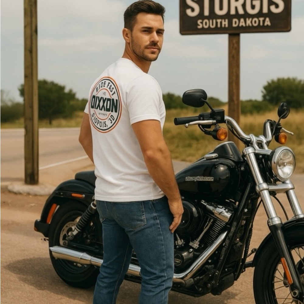 DIXXON White Tee with Bold Back Logo